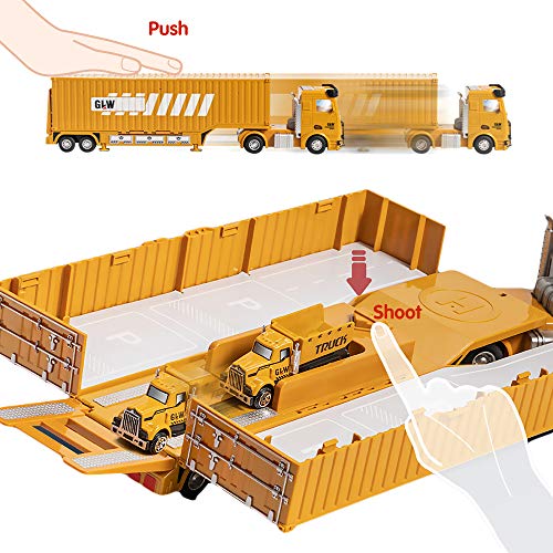 OR OR TU Construction Truck Car Toy Set for Boys with Sounds Lights Effects Kids Engineering Vehicle Playset Crane,Excavator,Forklift,Bulldozer,Cement Truck,Dumper Age for 3 4 5 6+ Years Gift