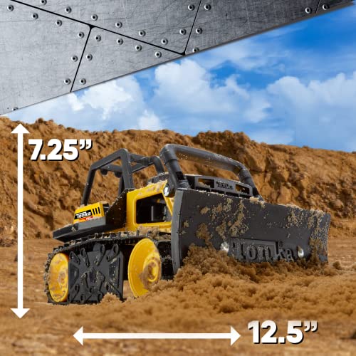 Tonka Steel Classics | Bull Dozer | Kids Construction Toys for Boys and Girls, Vehicle Toys for Creative Play, Motor Skill Development for Kids Ages 3+ | Basic Fun 06086 FFP