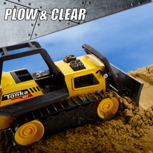 Tonka Steel Classics | Bull Dozer | Kids Construction Toys for Boys and Girls, Vehicle Toys for Creative Play, Motor Skill Development for Kids Ages 3+ | Basic Fun 06086 FFP
