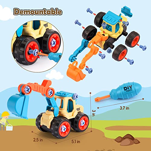 Anginne Digger Toys for 3-12 Year Olds, Kids Toys Age 2-10 Games for 3-12 Year Olds Outdoor Toys for Children Boys Toys Age 3 4 5 6 7 8 9 10 Years Old Boys Gifts Construction Toys for 3-12 Year Olds