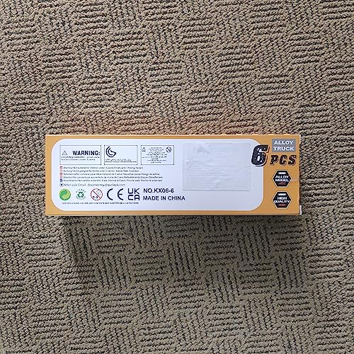 Kid Diecast Metal Cars Engineering Vehicles Set,Construction Toys for Boys 3 Year Olds Sand Pit Play (6pcs Set)