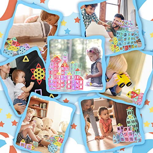 NICEMOVIC Magnetic Building Blocks, 36PCS Magnetic Tiles Kids Toys for 3 4 5 6 Year Old Boys and Girls, STEM Construction Educational Learning Toys for 3+, Christmas Birthday Gift Box Toddler Toys