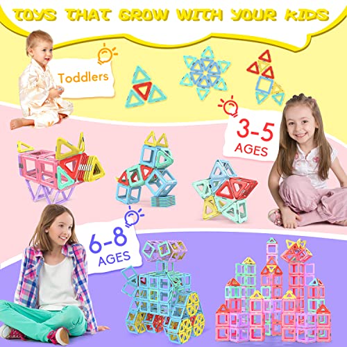 NICEMOVIC Magnetic Building Blocks, 36PCS Magnetic Tiles Kids Toys for 3 4 5 6 Year Old Boys and Girls, STEM Construction Educational Learning Toys for 3+, Christmas Birthday Gift Box Toddler Toys