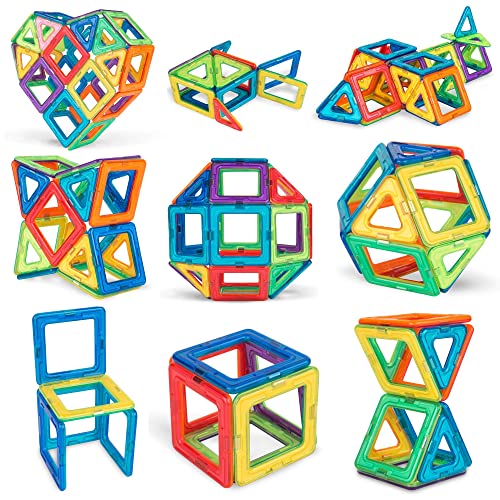 Sunny Auntie Magnetic Building Blocks, Tiles Set for 3 4 5 6 7 8 Year Old Boys & Girls - Kids & Toddlers STEM Educational Construction Toy/Game Gift for 3-8 Year Olds, 36 pcs Set Gift Box