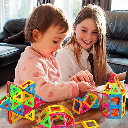 HNVWNSD Magnetic Building Blocks 38PCS Tiles Toys for 2 3 4 5 6 7 8 Years Old Boys and Girls STEM Educational Learning Kids Toddlers Children's Birthday Gift Toy Ages