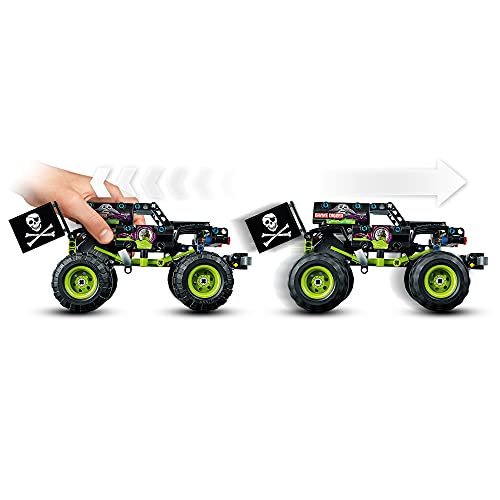 LEGO Technic Monster Jam Grave Digger Truck Toy to Off-Road Buggy, Pull Back 2 in 1 Building Set, Gifts For Kids, Boys and Girls 7 plus Years Old 42118