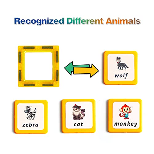 Magblock Magnetic Building Blocks Sets - 46PCS Magnetic Tiles | Magnet Game Toy | Construction Educational Toys for 3 4 5 6 Years Old Boys & Girls On Birthday