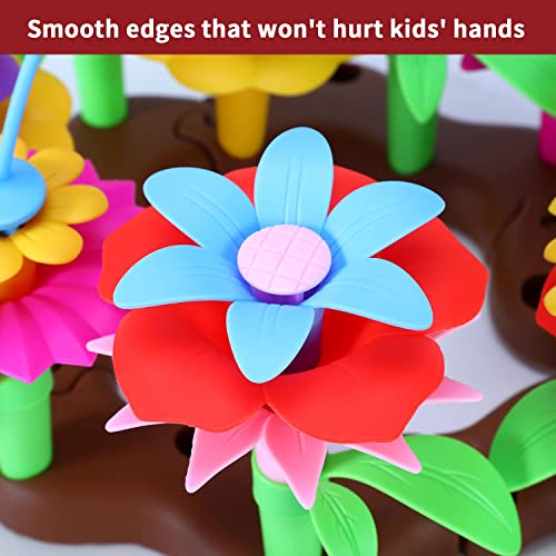 SOKA Garden World Creative Flowers 108 PCS Flower Garden Building Toy Set Floral Arrangement Bouquet Blocks DIY Art and Craft Kit Indoor Outdoor For Children Kids Girls Boys Ages 3 year old +