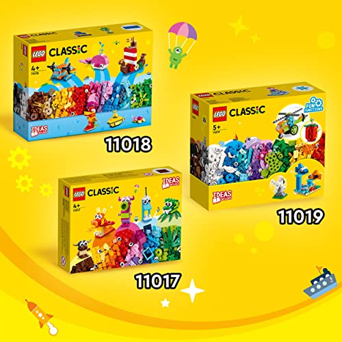 LEGO 11017 Classic Creative Monsters, Construction Playset with 5 Mini Build Monster Toys, Bricks Box Building Set, Gifts for Kids 4 Plus Years Old, Multicolor