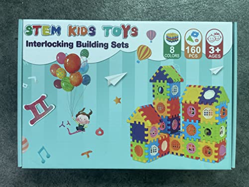 TOMYOU Building Blocks for Toddlers & Kids 160 Pcs Jumbo Toy Building Sets – STEM Building Toys –Interlocking Building Blocks for Toddlers and Kids