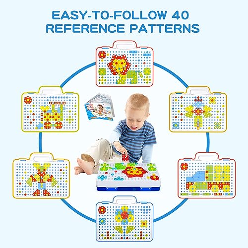SHAWE 3D Take Apart Toy for 3 4 5 Years Old Boys– Creative Construction Toy Kit – Puzzles Assembly DIY Play Toy Set with Storage Box