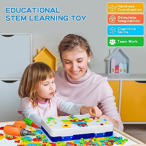 SHAWE 3D Take Apart Toy for 3 4 5 Years Old Boys– Creative Construction Toy Kit – Puzzles Assembly DIY Play Toy Set with Storage Box