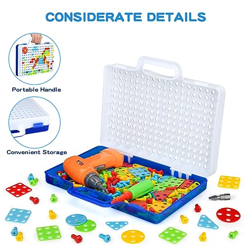SHAWE 3D Take Apart Toy for 3 4 5 Years Old Boys– Creative Construction Toy Kit – Puzzles Assembly DIY Play Toy Set with Storage Box