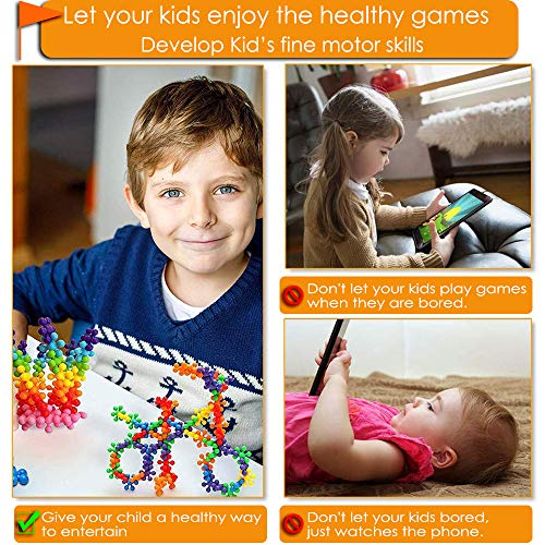 Shawe Building Blocks Kids Educational Toys STEM Toys Building Discs Sets Interlocking Solid Plastic for Preschool Kids Boys and Girls, Safe Material for Kids - Package with Storage Bag