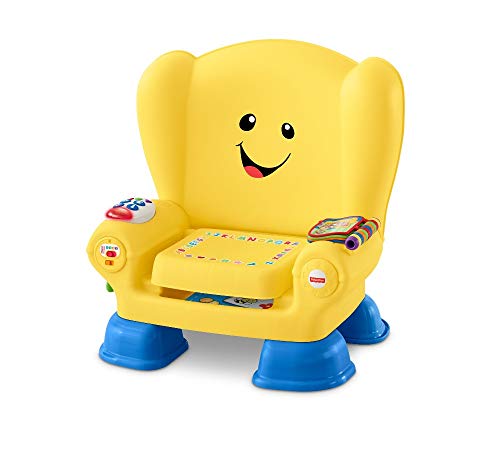 Fisher-Price Laugh & Learn Smart Stages Chair - UK English Edition, interactive musical toddler toy, GXC32
