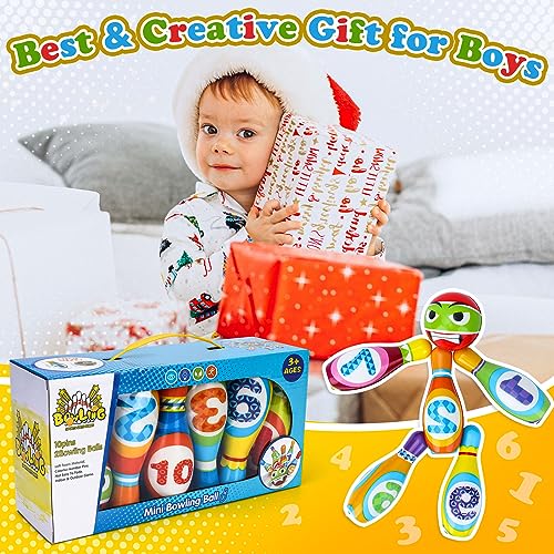 3-6 Year Old Boy Girl Toddler Toys: Kids Early Educational Toy Gift Active Game for Kids Girls Boys Age 2 3 4 Toddler Birthday Present Gift Party Games Bowling Set Toy for 2-5 Year Olds Kid Child