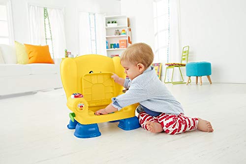 Fisher-Price Laugh & Learn Smart Stages Chair - UK English Edition, interactive musical toddler toy, GXC32