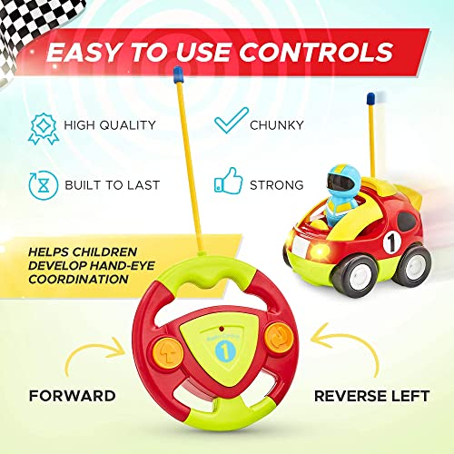 Tippi My First Remote Control Cars For 1, 2, 3 Year Olds - Car Toy For Boys or Girls - Remote Control Cars For Kids Age 1-3 - Suitable For Children Age 18 Months Plus - Toddler Remote Control Car