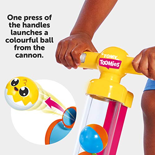 TOMY Toomies Pic and Pop Push Along Baby Toy | Toddler Ball Popper With Ball Launcher And Collector | Suitable For 18 Months, 2 and 3 Year Old Boys and Girls