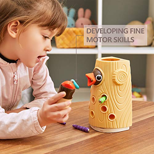 TOP BRIGHT Toddler Magnetic Bird Toys for 2 3 Year Olds Boy Girl Gifts, Childrens Learning Games for Two Year Old Birthday Present, Montessori Sensory Toys for Kids Age 2 3 4