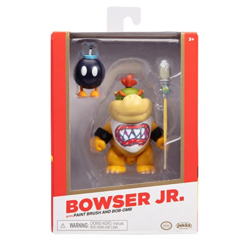 Nintendo Joojee Super Mario Figure Bowser Jr. w/Paint Brush (ex), 10 cm Exclusive, (13261)