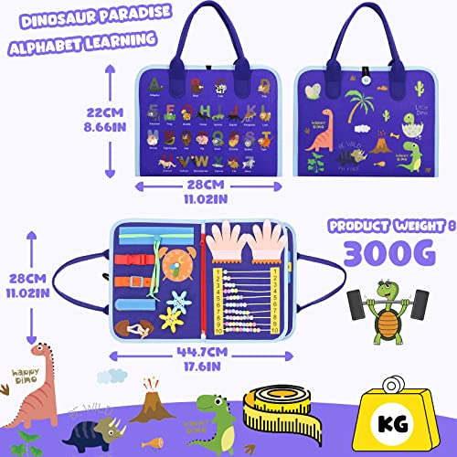 Busy Board for Toddlers, Montessori Sensory Toys Activity Board for Fine Motor Skills, Preschool Educational Learning Gifts for 1 2 3 4 5 Year Old Girls & Boys, Autism Toys, Car Airplane Travel Toy