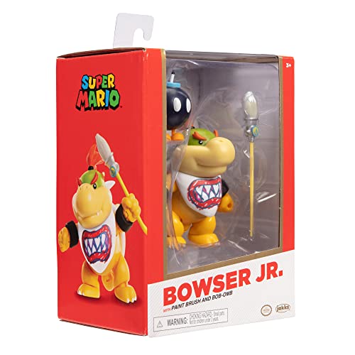 Nintendo Joojee Super Mario Figure Bowser Jr. w/Paint Brush (ex), 10 cm Exclusive, (13261)