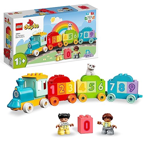 LEGO 10954 DUPLO My First Number Train Toy with Bricks for Learning Numbers, Preschool Educational Toys for 1.5-3 Year Old Toddlers, Girls & Boys, Early Development Activity Set, 1 Count (Pack of 1)