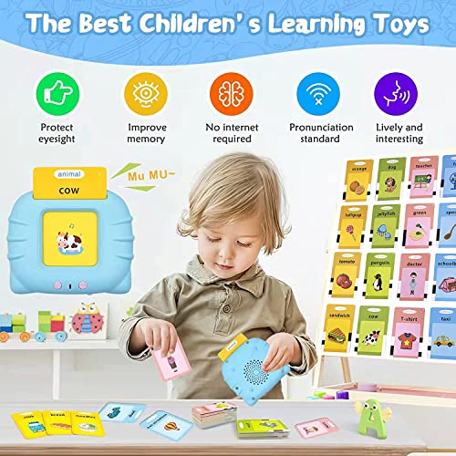 KEEPWISH® Talking Flash Cards Educational Toys with 224 Words for Toddlers 2 3 4 5 6 Years updated version Reading Toy for Kids Christmas Birthday Gift…
