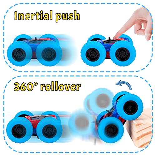 Toys for 2 3 4 5 Year Old Boy Gifts, Boys Kids Toys Age 2-5 Toy Cars Monster Truck Outdoor Toys for 2-7 Year Old Boy Toddler Toys Child Birthday Gifts Pull Back Matchbox Cars Gift for Family Games