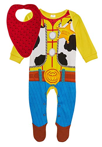 Disney Baby Boys Toy Story 4 Sheriff Woody Babygrow, Multi, 0 - 3 Months