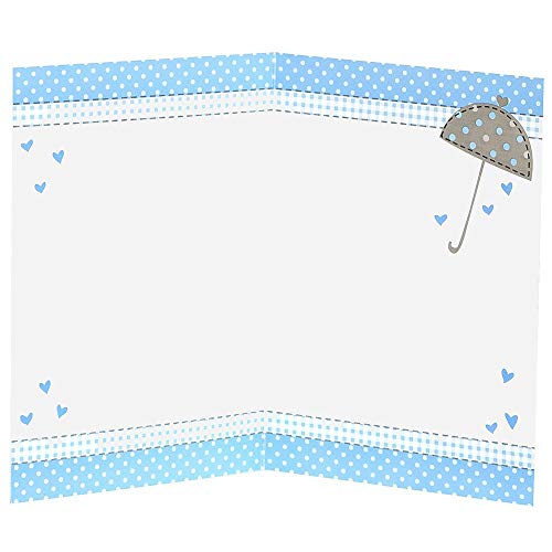 Unique Party 41715 - Blue Elephant Baby Shower Thank You Cards, Pack of 8