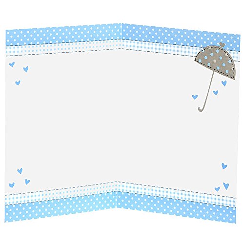 Unique Party 41715 - Blue Elephant Baby Shower Thank You Cards, Pack of 8