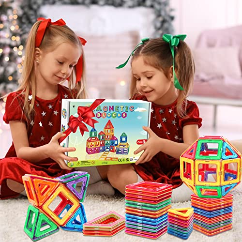 Magnetic Building Blocks,Magnetic Tiles Toys for 3 4 5 6 Years Old Kids Boys Girls Toddler,Educational Construction Toys/Learning Resources Games for Toddlers Age 7 8 9 10 Birthday