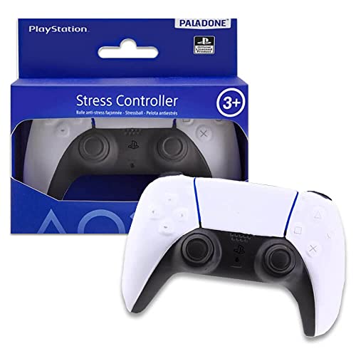 Paladone PP9404PS Playstation Stress Ball | Finger Exercise & Stress Relief Toy | Gift for Gamers for Home or Office, White