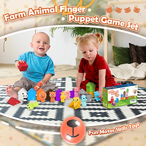 Pet Figures Playset Toy, Realistic Pet House with Number, Role Play Montessori Educational Toys Gift for Toddler Boys Girls 3 4 5 6 Years
