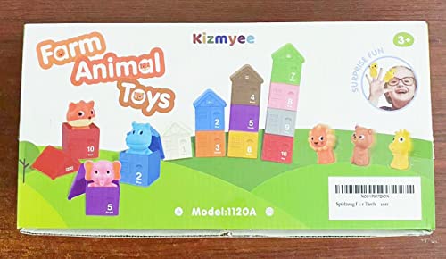 Pet Figures Playset Toy, Realistic Pet House with Number, Role Play Montessori Educational Toys Gift for Toddler Boys Girls 3 4 5 6 Years