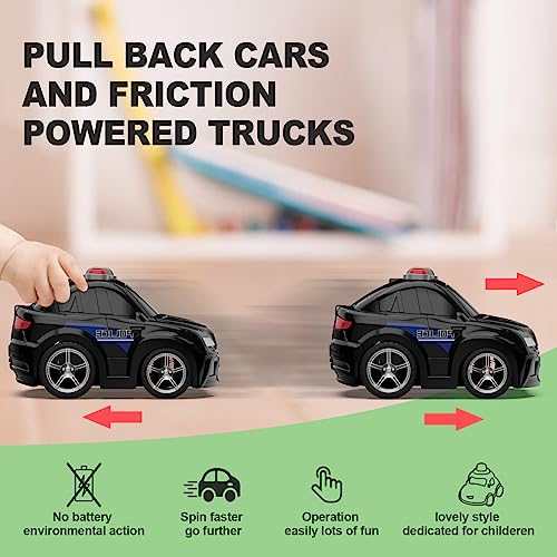 HONGTUO Toddler Car Toys and Playmat Storage Bag(8 Sets) City vehicle Toys Birthday Gifts for Toddler Toys Age 3+ Birthday Gifts for Infant Toddlers