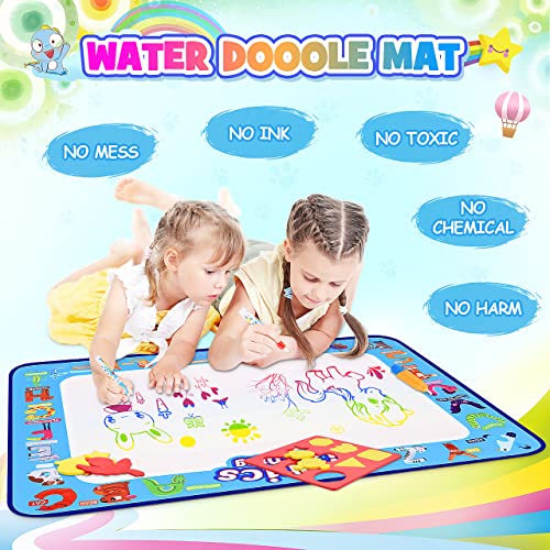 SAITCPRY Toddler Toys for 2 3 4 5 Year Old Boys Girls, Aqua Doodle Gifts for 1-6 Year Girls Stocking Fillers , Educational Toys for 2-5 Year Olds Water Mat Birthday Gift for Kids