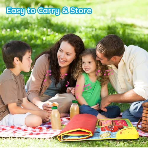 Joyjoz Kids Piano Mat with 25 Sounds, Music Mat for Toddlers, Dance Mat for Children Animal Musical Playmat for Baby Toddlers Boys Girls (100*36cm), 100x36cm, YQ2932