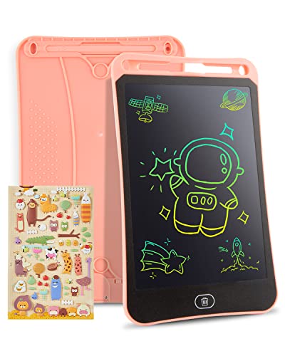 Toys Gifts for 2 3 4 5 6 Year Old Boys Girls, Genialba 8.5 inch LCD Writing Tablet Colorful Screen Drawing Board Toddler Toys Learning Educational Toys Gifts for Birthday Christmas (Pink)