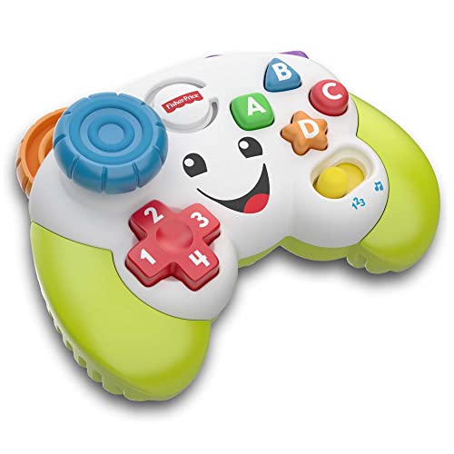 Fisher-Price Laugh & Learn Game & Learn Controller, musical toy with lights and learning content for baby and toddler ages 6-36 months, FWG12