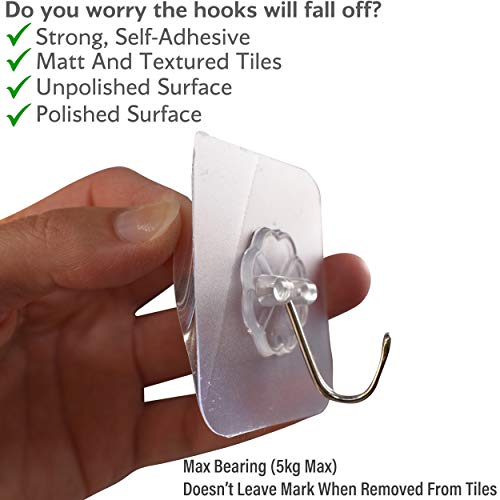 COSY ANGEL Baby Bath Toy Bag for Bath Toys Large Organiser Bathroom Storage Net with 4 Waterproof Self Adhesive Hooks (Pink)