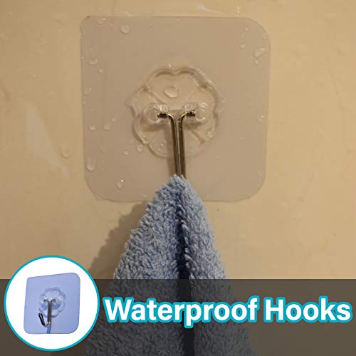 COSY ANGEL Baby Bath Toy Bag for Bath Toys Large Organiser Bathroom Storage Net with 4 Waterproof Self Adhesive Hooks (Pink)