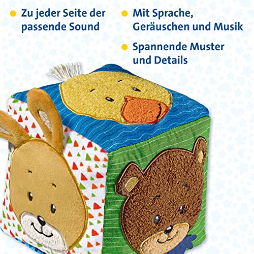 Ravensburger ministeps 4162 Musikalischer Softwürfel - Activity-Würfel mit Musik und Geräuschen, Motorikspielzeug, Baby Spielzeug ab 6 Monate