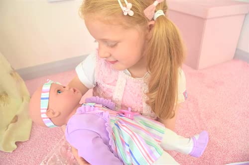 KOOKAMUNGA KIDS 18 Inch Baby Doll & Matching Care Accessories Gift Set | Lifelike Soft Body | Care Essentials Include Nappy Changing Bag, Blanket, Bib, Bottle, Pacifier & Plush Unicorn