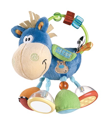 Playgro Activity Rattle Clip Clop, Learning Toy, From 3 Months, BPA Playgro Toy Box Horse Clip Clop, Blue/Multicoloured, 40016