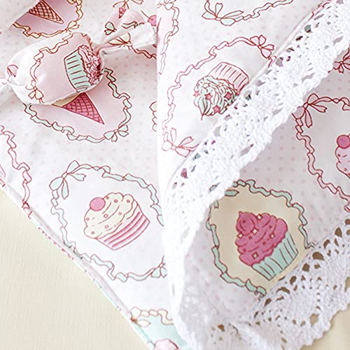 Doll Bedding Set, Cartoon Pattern Dolls Accessories Pillow And Blanket Set, Bedroom Furniture Accessory for Dolls, Washable Doll Bedding Set for Kids Pretend Play house Game Toy (A)