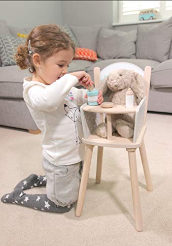 Indigo Jamm Petworth Dolls pram & furniture Designed For Children Aged 18 Months +, Neutral Colours (Petworth High Chair)