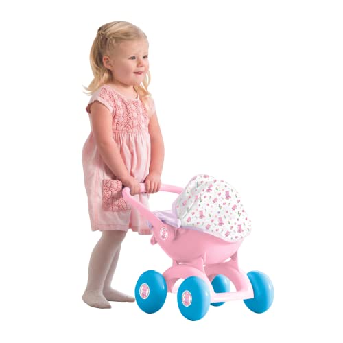 Peppa Pig 4-in-1 My First Pram | Pushchair & Pram Toys For Kids Girls & Boys Age 3 Years+ (Pink - Ballet Print)